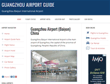 Tablet Screenshot of guangzhouairportonline.com